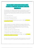 NCLEX PREP  QUESTIONS WITH 100&percnt;  CORRECT VERIFIED ANSWERS ALREADY  GRADED A&plus;