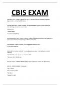 CBIS REVIEW QUESTIONS  