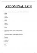 ABDOMINAL PAIN  