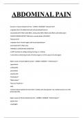 ABDOMINAL PAIN 