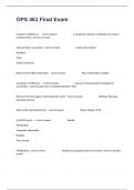 OPS 461 Final Exam Questions With Correct Detailed Answers Solution Guaranteed&period;