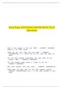 Dual Point ANSWERS FROM PRACTICE Questions&period;