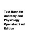 Test Bank for Anatomy and Physiology Openstax 2nd Edition 2025 QUESTIONS AND ANSWER KEY &vert; MARK SCHEME &lpar;100&percnt; VERIFIED&rpar; GRADE A&plus;&excl;&excl;&excl;