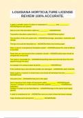 LOUISIANA HORTICULTURE LICENSE REVIEW 100&percnt; ACCURATE&period;
