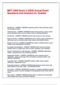 MKT 3300 Exam 3 &lpar;2025&rpar; Actual Exam Questions and Answers A&plus; Graded&period;