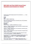 BSC1005 Lab Final &lpar;2025&rpar; Actual Exam Questions and Answers A&plus; Graded&period;