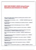 BSC1005 EXAM 5 &lpar;2025&rpar; Actual Exam Questions and Answers A&plus; Graded&period;
