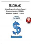 Test Bank - Strategic Compensation&colon; A Human Resource Management Approach&comma; 11th Edition &lpar;Martocchio&rpar; All 1-14 Chapters Covered &comma;Latest Edition