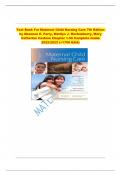 Test Bank For Maternal Child Nursing Care 7th Edition by Shannon E&period; Perry&comma; Marilyn J&period; Hockenberry&comma; Mary Catherine Cashion Chapter 1-50 Complete Guide 2024&sol;2025&lpar;&plus;1700 Q&A&rpar;