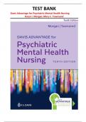 Test Bank for Davis Advantage for Psychiatric Mental Health Nursing&comma; 10th Edition by Karyn I&period; Morgan and Mary C&period; Townsend &vert;all chapters&vert;
