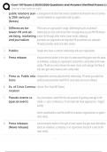 Com 107 Exam 2 2025&sol;2026 Questions and Answers &lpar;Verified Answers&rpar;