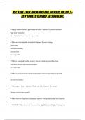 MSC KNEE EXAM QUESTIONS AND ANSWERS RATED A&plus;  NEW UPDATE ASSURED SATISFACTION