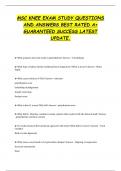 MSC KNEE EXAM STUDY QUESTIONS  AND ANSWERS BEST RATED A&plus;  GUARANTEED SUCCESS LATEST  UPDATE&period;