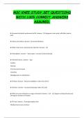 MSC KNEE STUDY SET QUESTIONS  WITH 100&percnt; CORRECT ANSWERS  ASSURED&period; 
