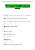MSC KNEE TEST BANK QUESTIONS WITH  100&percnt; CORRECT ANSWERS 2025 LATEST  UPDATE&period; 