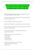 MSC&colon; ORT EXAM &ndash; KNEE TEST BANK  QUESTIONS WITH 100&percnt; CORRECT  ANSWERS 2025 LATEST UPDATE&period; 