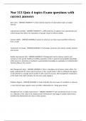 Nur 513 Quiz 4 topics Exam questions with correct answers&period;