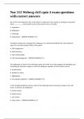 Nur 513 Weberg ch15 quiz 4 exam questions with correct answers&period;