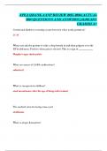 APEA QBANK AANP REVIEW 2025-2026&vert;ACTUAL 300&plus;QUESTIONS AND ANSWERS&vert;ALREADY GRADED A&plus;