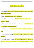 Basic Orientation Plus question and answers