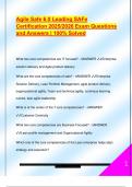 Agile Safe 6&period;0 Leading SAFe  Certification 2025&sol;2026 Exam Questions  and Answers &vert; 100&percnt; Solved 