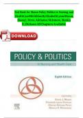 Test Bank for Mason Policy Politics in Nursing and Health Care 8th Edition By Elizabeth Lynne Mason