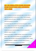 AIC 302 SIMULATED EXAM 2025&sol;2026  EXAM QUESTIONS AND ANSWERS &vert;  100&percnt; PASS 