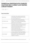 FIN2603 Exam QUESTIONS WITH COMPLETE SOLUTIONS &lpar;100 &percnt; CORRECT AND VERIFIED&rpar; ALREADY PASSED&excl;&excl;