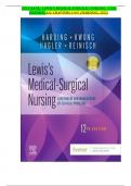 TEST BANK- LEWIS'S MEDICAL-SURGICAL NURSING&comma; 12TH EDITION&vert;ALL CHAPTERS 1-69&vert; &lpar;HARDING&comma; 2022&rpar;