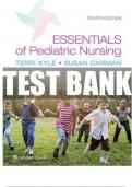 Test Bank for Essentials of Pediatric Nursing&comma; 4th Edition by Theresa Kyle&semi; Susan Carman All Chapters 1-29 LATEST