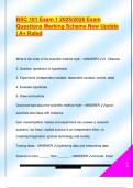 BSC 101 Exam 1 2025&sol;2026 Exam  Questions Marking Scheme New Update  &vert; A&plus; Rated 