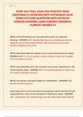 NURC 444 FINAL EXAM AND PRACTICE EXAM  QUESTIONS &lbrack;2 VERSIONS&rsqb; WITH RATIONALES 2025  COMPLETE EXAM QUESTIONS WITH DETAILED  VERIFIED ANSWERS &lpar;100&percnt; CORRECT ANSWERS&rpar;  &sol;ALREADY GRADED A&plus;