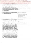 Real Estate Principles Final Exam Colibri &lpar;2025&rpar; ACTUAL EXAM COMPREHENSIVE QUESTIONS AND VERIFIED ACCURATE SOLUTION &lpar;DETAILED & ELABORATED&rpar; &vert;GET IT 100&percnt; ACCURATE&excl;&excl; 2025 TEST&excl;&excl;