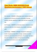 BMW EXAM PACKAGE DEAL QUESTIONS AND VERIFIED DETAILED ANSWERS &vert; 100&percnt; GUARANTEED PASS &vert; ALREADY GRADED A&plus;
