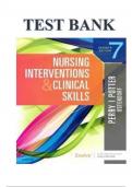 Test Bank For Nursing Interventions & Clinical Skills 7th Edition ( Patricia A. Potter, 2019) All Chapters 1-32| Latest Edition