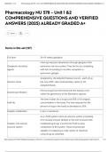 Pharmacology NU 578 - Unit 1 &2 exam  COMPREHENSIVE QUESTIONS AND VERIFIED ANSWERS &lpar;2025&rpar; ALREADY GRADED A&plus;