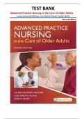 Test Bank for Advanced Practice Nursing in the Care of Older Adults&comma; 2nd Edition &vert;all chapters&vert;