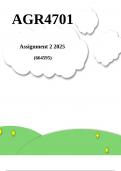 AGR4701 Assignment 2 2025 &lpar;664595&rpar; DUE DATE 17 June 2025