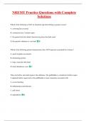 NREMT EXAM PACK WITH COMPLETE SOLUTIONS 
