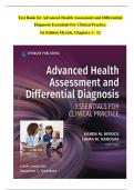 TEST BANK For Advanced Health Assessment and Differential Diagnosis Essentials for Clinical Practice 1st Edition Myrick&comma; Verified Chapters 1 - 12&comma; Complete Newest Version