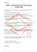 RBC 1 California P&period;O&period;S&period;T Test Study Guide 2025