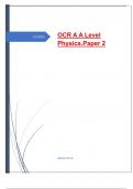 OCR A A Level Physics.Paper 2
