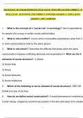 SOCIOLOGY 101 STRAIGHTERLINE FINAL EXAM  WITH 100&percnt; RATED CORRECT  70 REAL EXAM   QUESTIONS AND CORRECT ANSWERS&vert; GRADED A&plus; &vert;2025 LATEST VERSION &vert; 100&percnt; VERIFIED