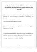 Progressive Care RN A 2024&sol;2025 EXAM QUESTIONS WITH ACCURATE VERIFIEDANSWERS &lpar;ACCURATE SOLUTIONS&rpar; A&plus; PASSED