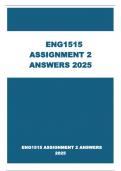 ENG1515 ASSIGNMENT 2 ANSWERS 2025