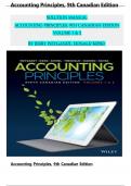 Solution Manual for Accounting Principles Volume 1 & Volume 2&comma; 9th Canadian Edition Jerry J&period; Weygandt&comma; Verified Chapters 1 - 20&comma; Complete Newest Version