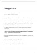 Biology USABO Exam Questions and Answers