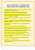 ATOC 1050 EXAM 1 CU BOULDER QUESTIONS AND ANSWERS 2025