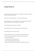 Ocean Diver 0 Exam Questions and Answers