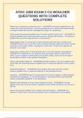 ATOC 1050 EXAM 2 CU BOULDER QUESTIONS WITH COMPLETE SOLUTIONS